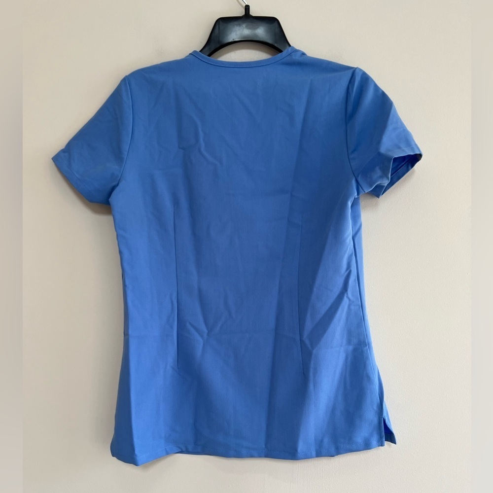 FIGS Women's Catarina One-Pocket Scrub Top in Ceil Blue PO# 1683, XXS - Picture 2 of 9